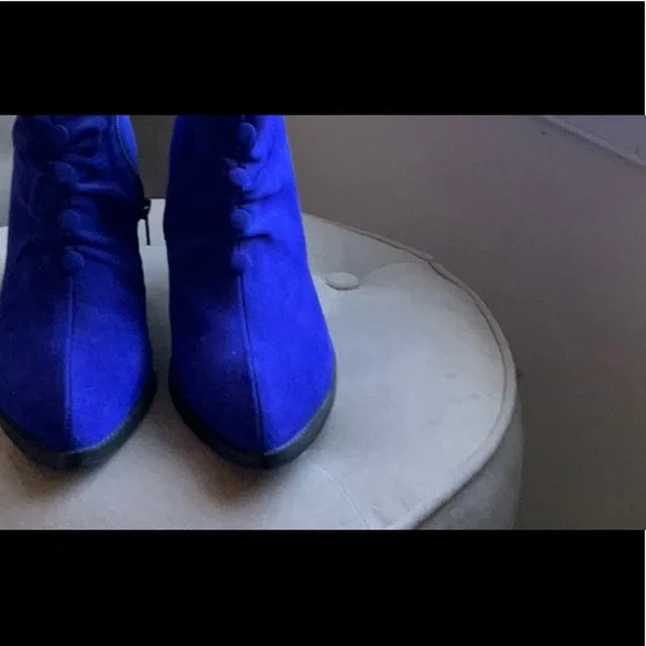 John Fluevog Women's Vibrant Blue Jyoti booties size 9.5 - Picture 2 of 11